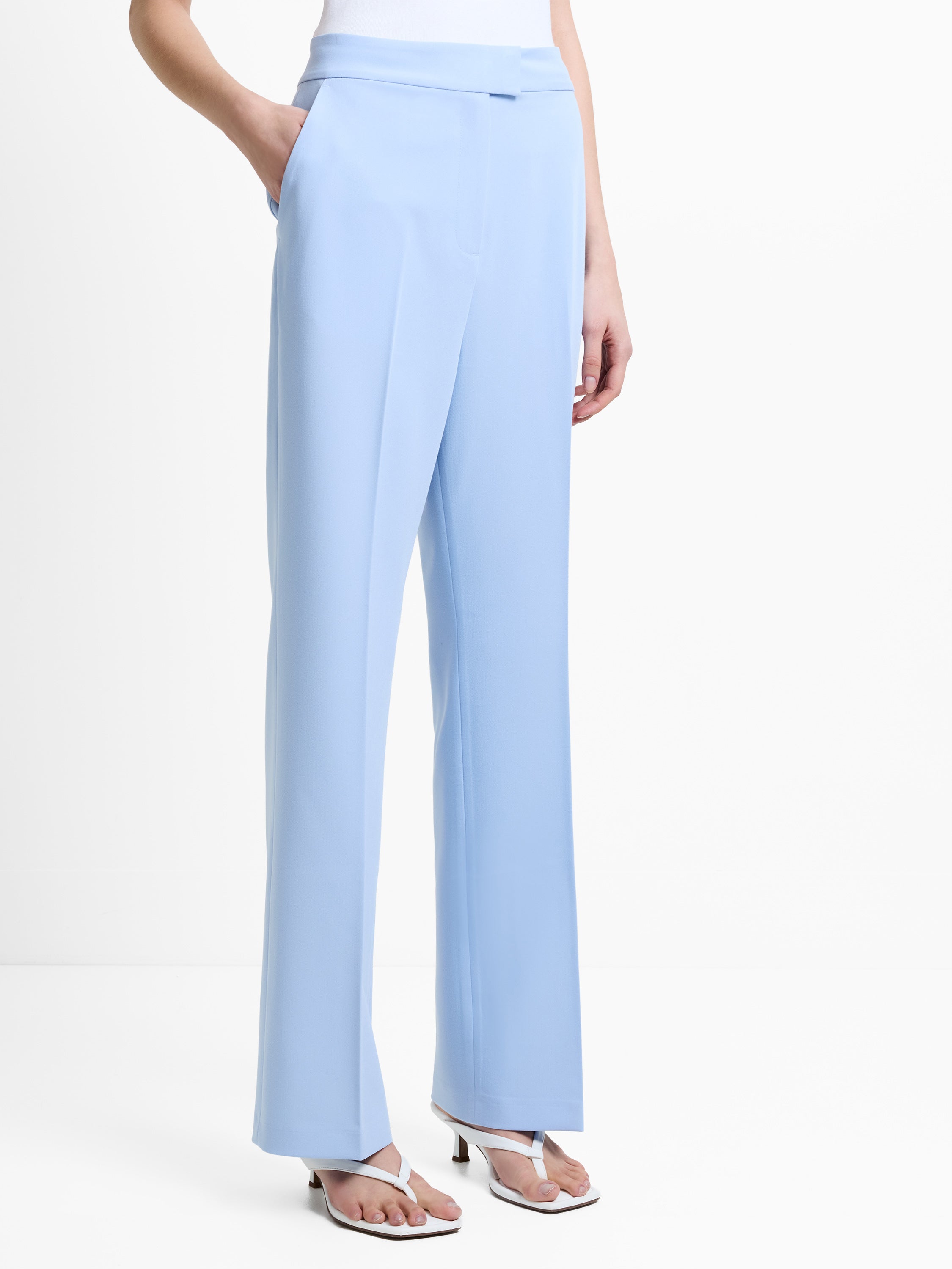 Sammie Tailored Light Blue Straight Leg Trousers