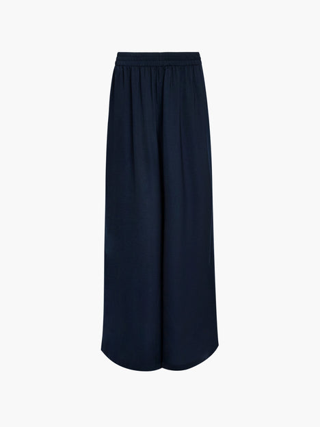 Damasco Air Flow Navy Wide Leg Trousers