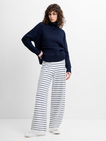 Marley Knit Striped Wide Leg Trousers