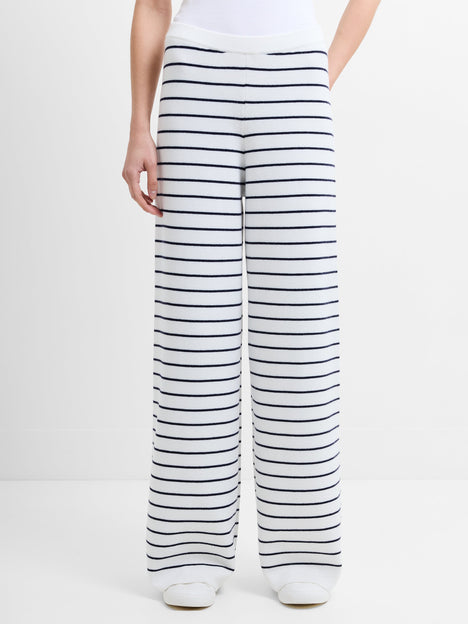 Marley Knit Striped Wide Leg Trousers
