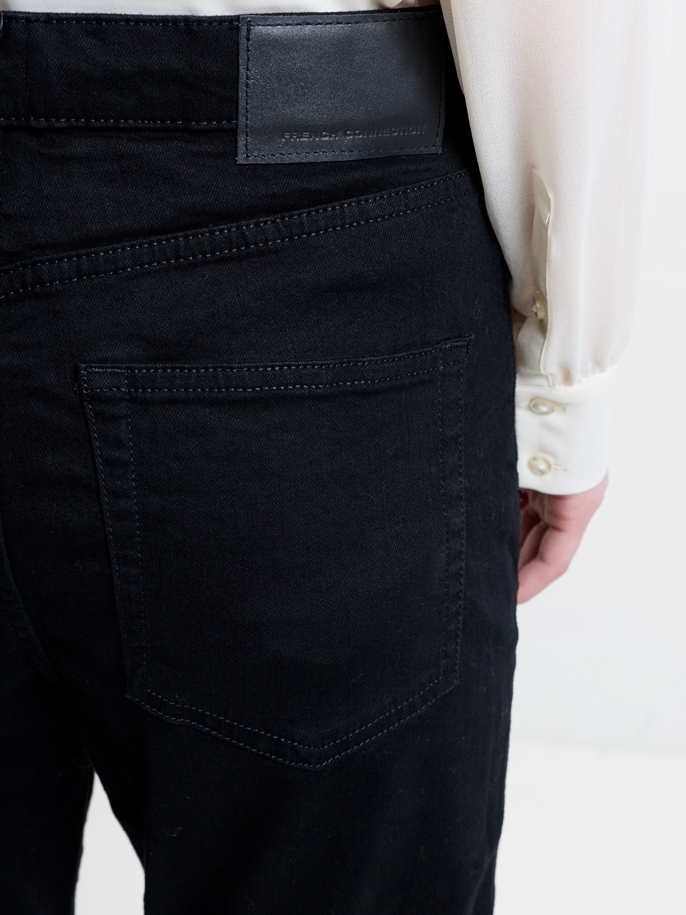 Stretch Denim Cigarette Fit Ankle Length Jeans 28 Inch