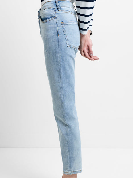 Stretch Denim Cigarette Fit Ankle Length Jeans 28 Inch