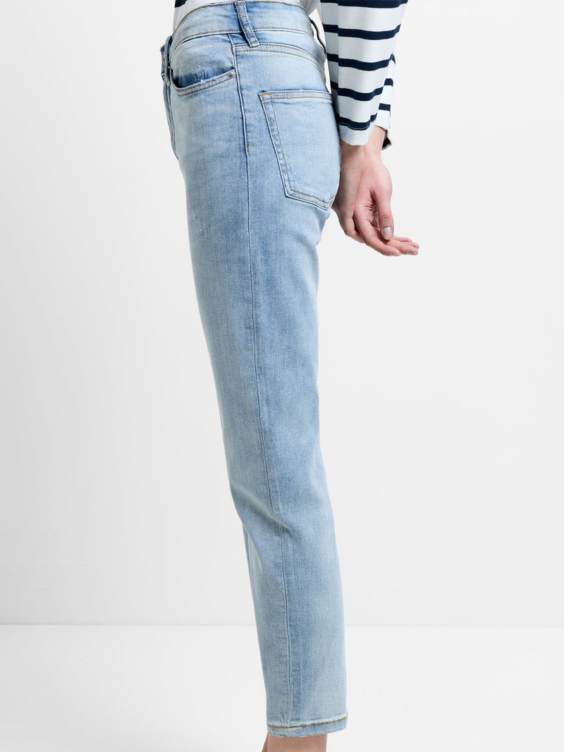 Stretch Denim Cigarette Fit Ankle Length Jeans 28 Inch