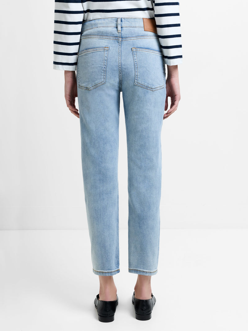 Stretch Denim Cigarette Fit Ankle Length Jeans 28 Inch