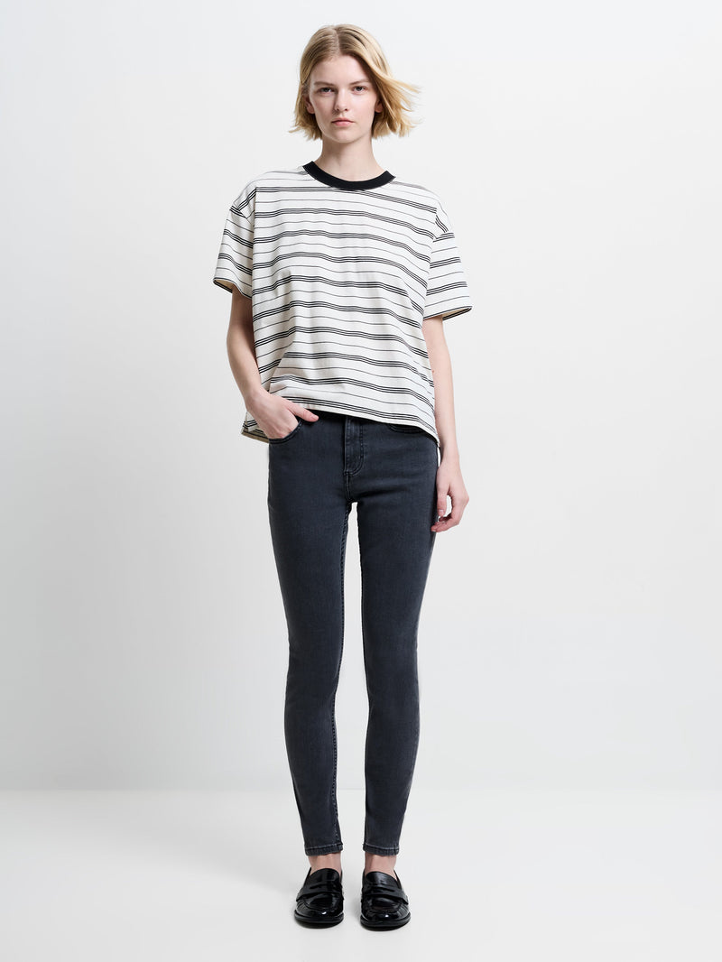 Soft Stretch Denim High Rise Skinny Jeans 30 Inch