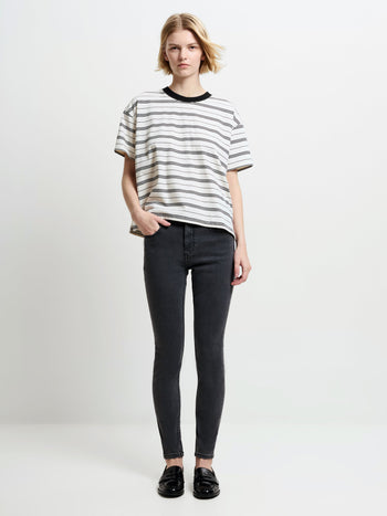 Soft Stretch Denim High Rise Skinny Jeans 30 Inch