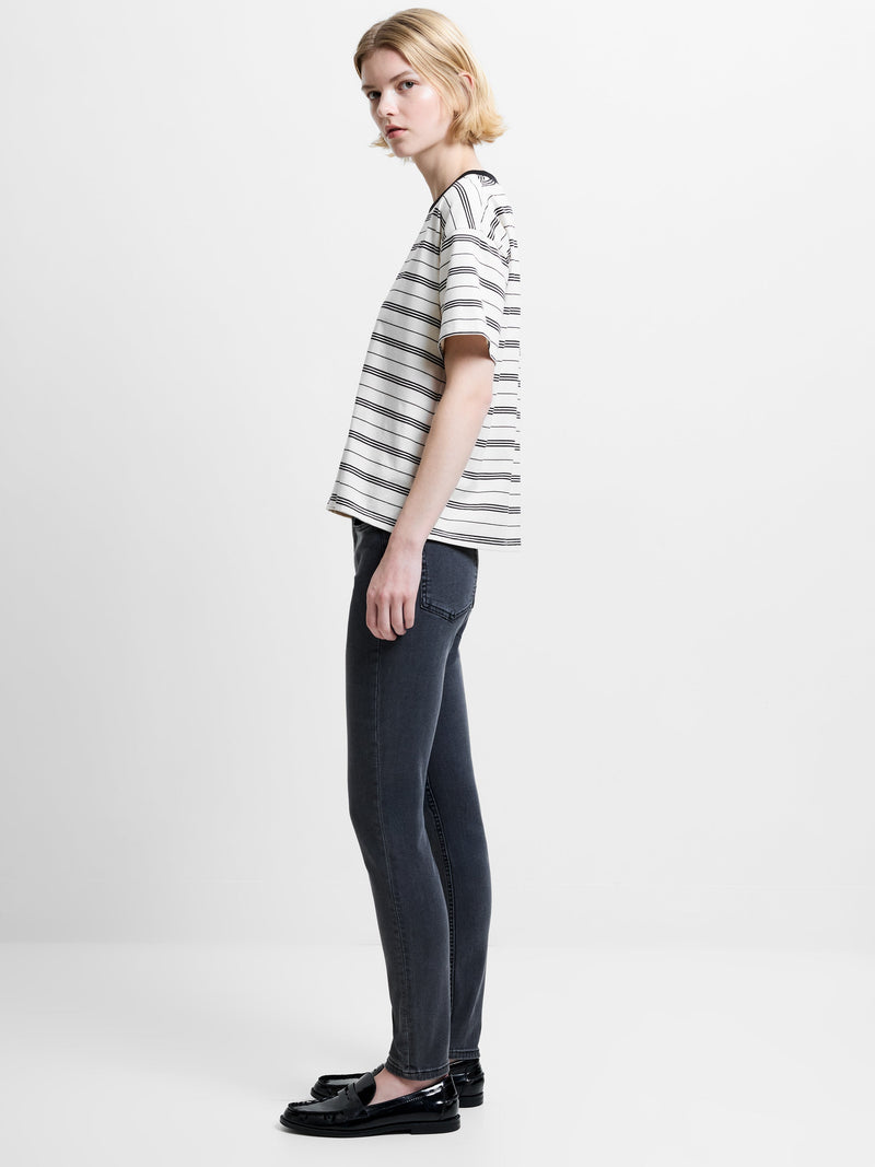 Soft Stretch Denim High Rise Skinny Jeans 30 Inch