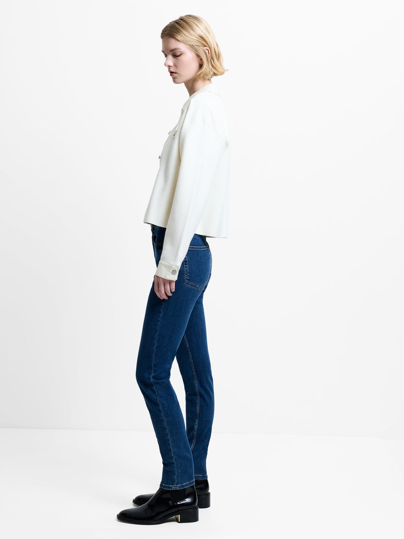 Soft Stretch Denim High Rise Skinny Jeans 30 Inch