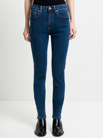 Soft Stretch Denim High Rise Skinny Jeans 30 Inch