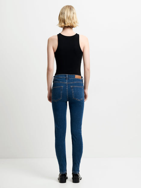 Soft Stretch Denim High Rise Skinny Jeans 30 Inch