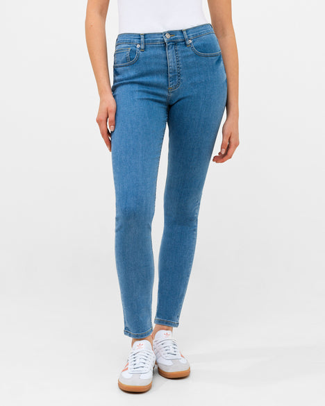 Soft Stretch Denim High Rise Skinny Jeans 30 Inch