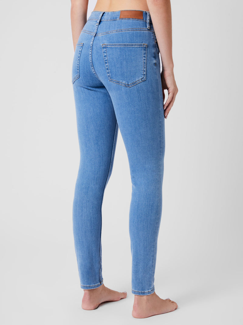 Soft Stretch Denim High Rise Skinny Jeans 30 Inch