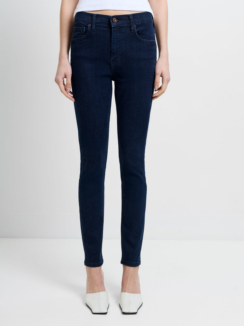 Soft Stretch Denim High Rise Skinny Jeans 30 Inch