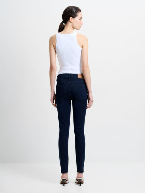 Soft Stretch Denim High Rise Skinny Jeans 30 Inch