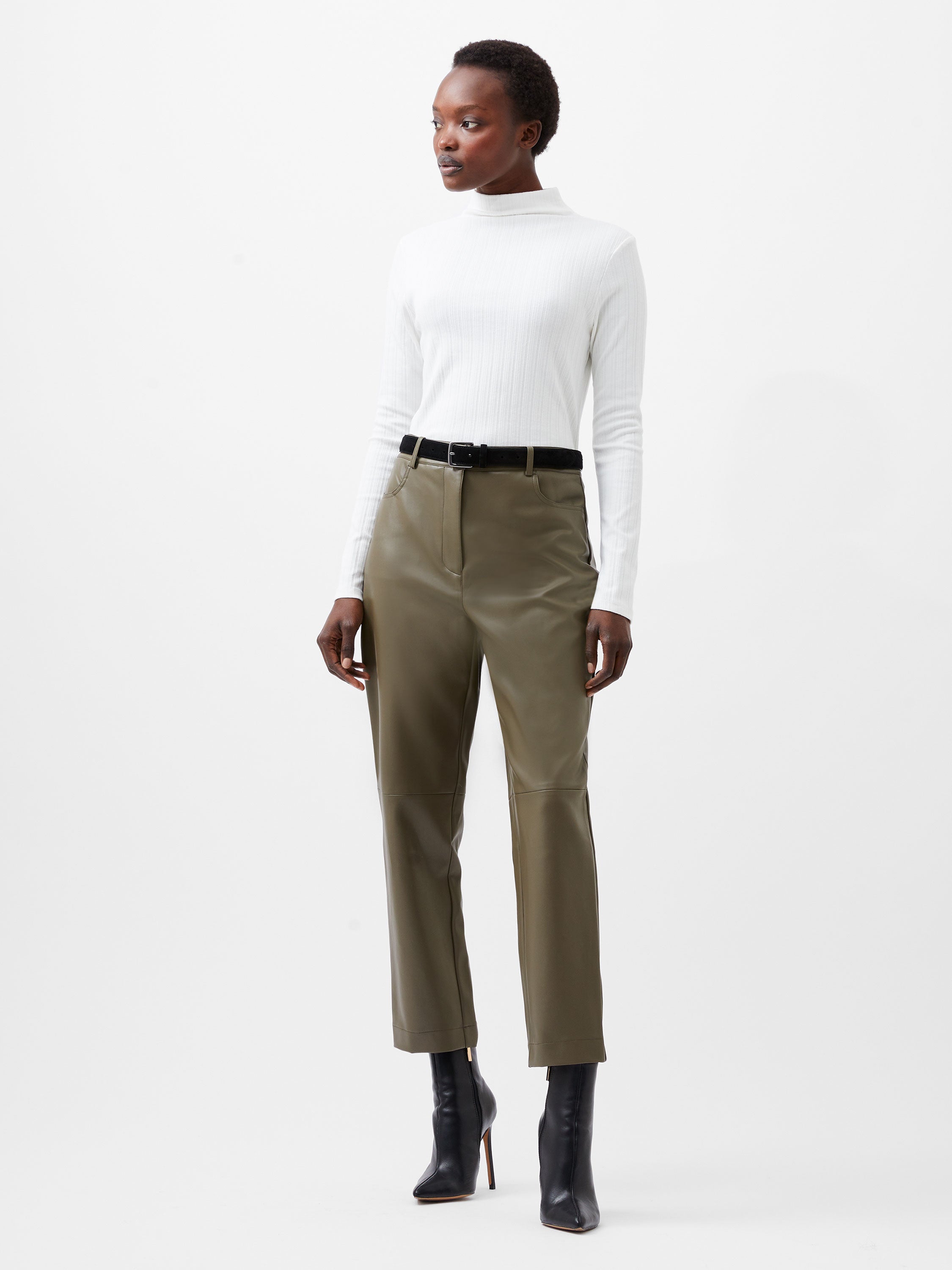 Crolenda PU Tapered Trousers