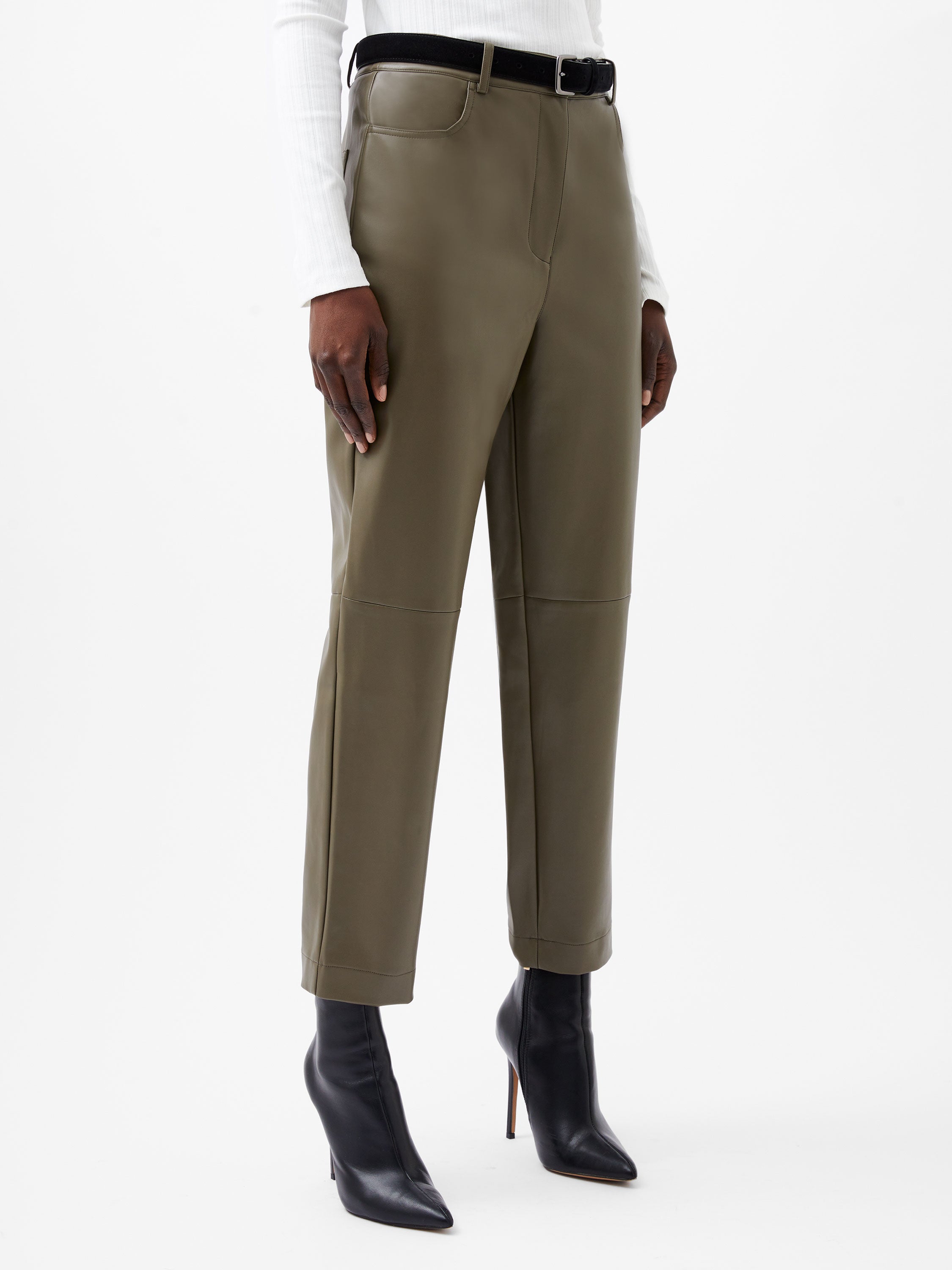 Crolenda PU Tapered Trousers