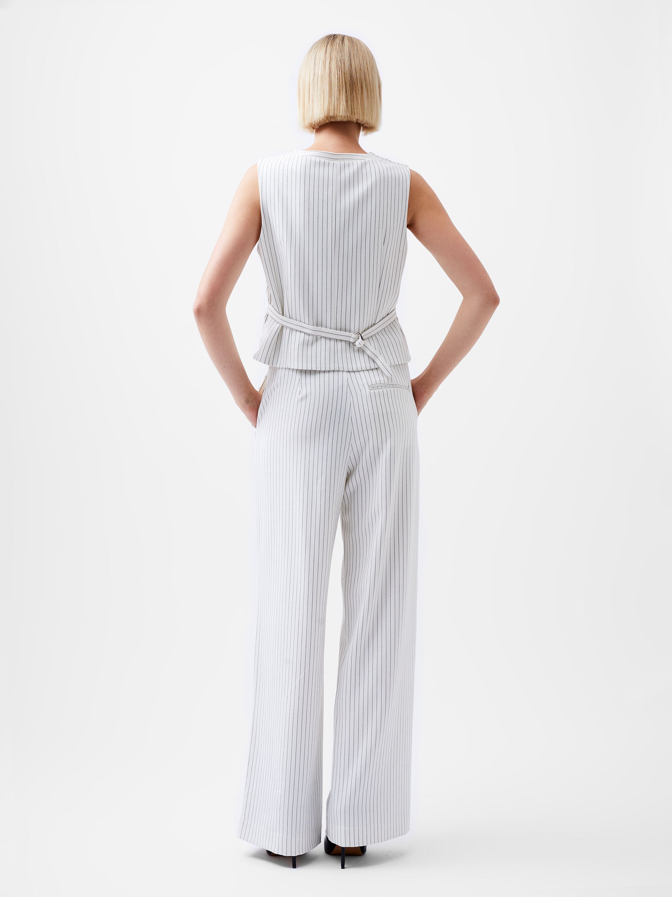 Pinstripe High Waisted Trousers French Connection EU