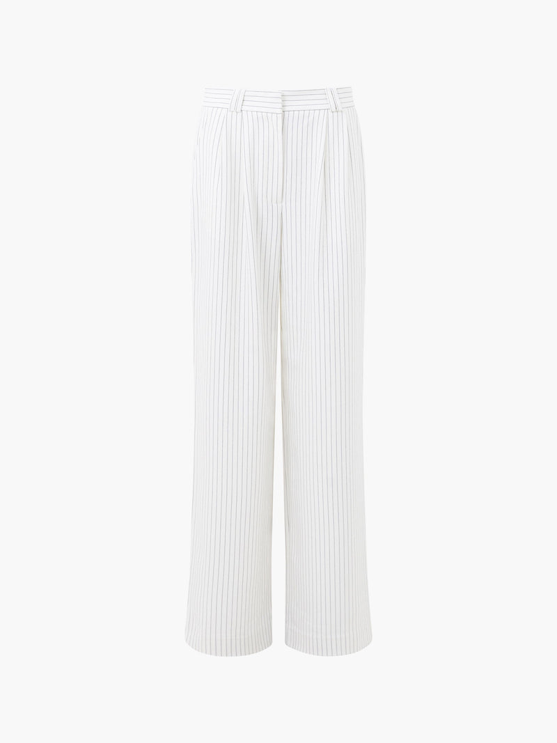 Pinstripe High Waisted Trousers