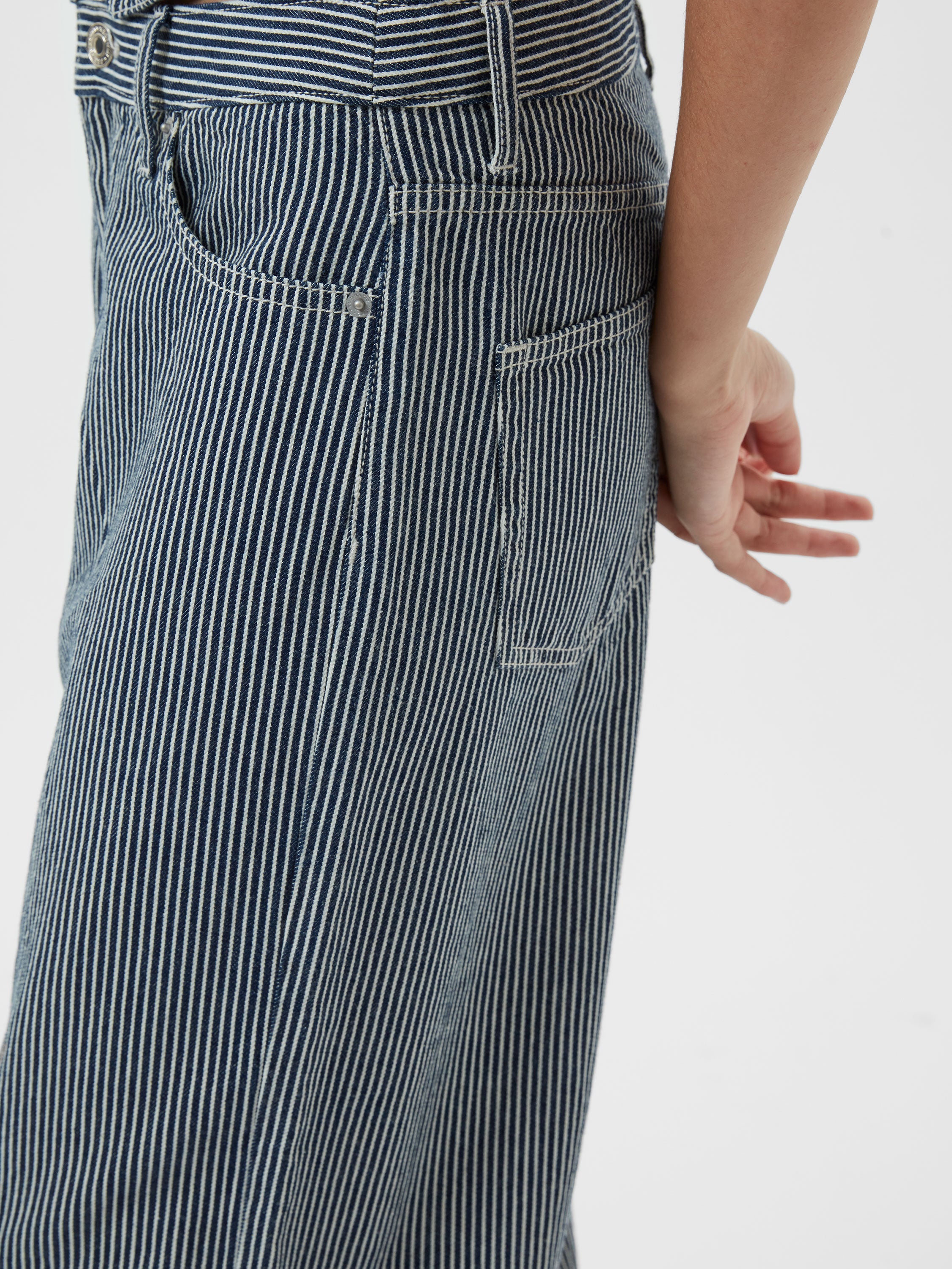 Everett Stripe Denim Wide Fit Jeans