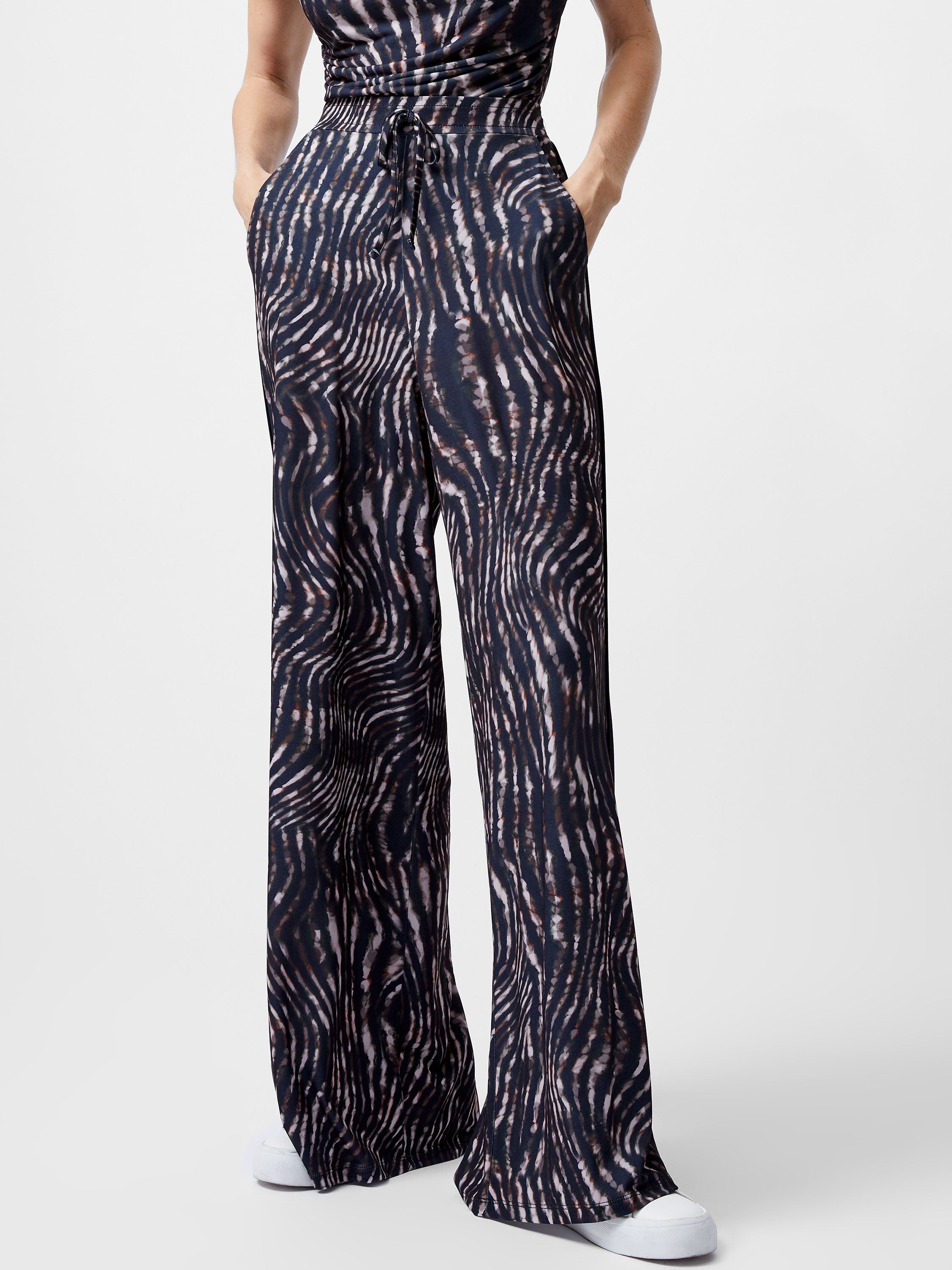 Zina Portia Wide Leg Printed Trousers