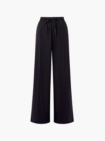 Clare Linen Blend Wide Leg Trousers