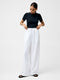 Clare Linen Blend Wide Leg Trousers