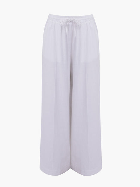 Clare Linen Blend Wide Leg Trousers