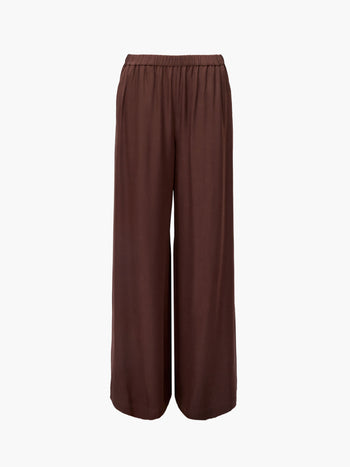Sera Eco Satin Elasticated Wide Leg Trousers