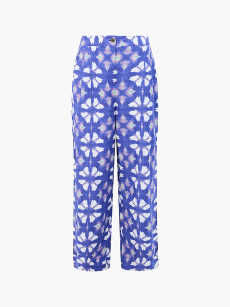 Dory Linen Blend Wide Leg Trousers