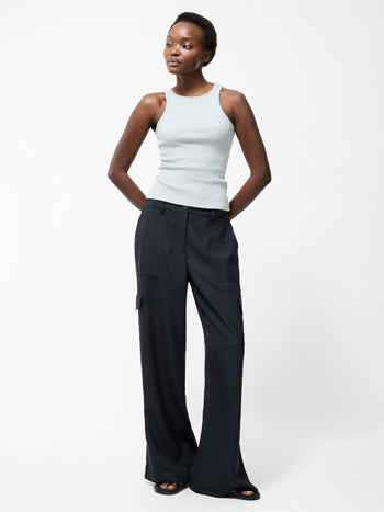 Drapey Wide Leg Combat Trousers