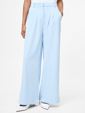 Sleek Tailored Wide Leg Suit Trousers