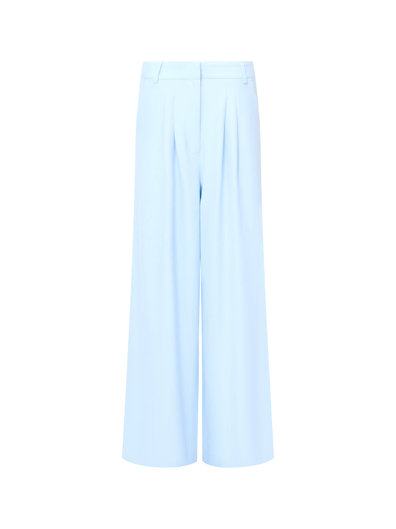 Sleek Tailored Wide Leg Suit Trousers
