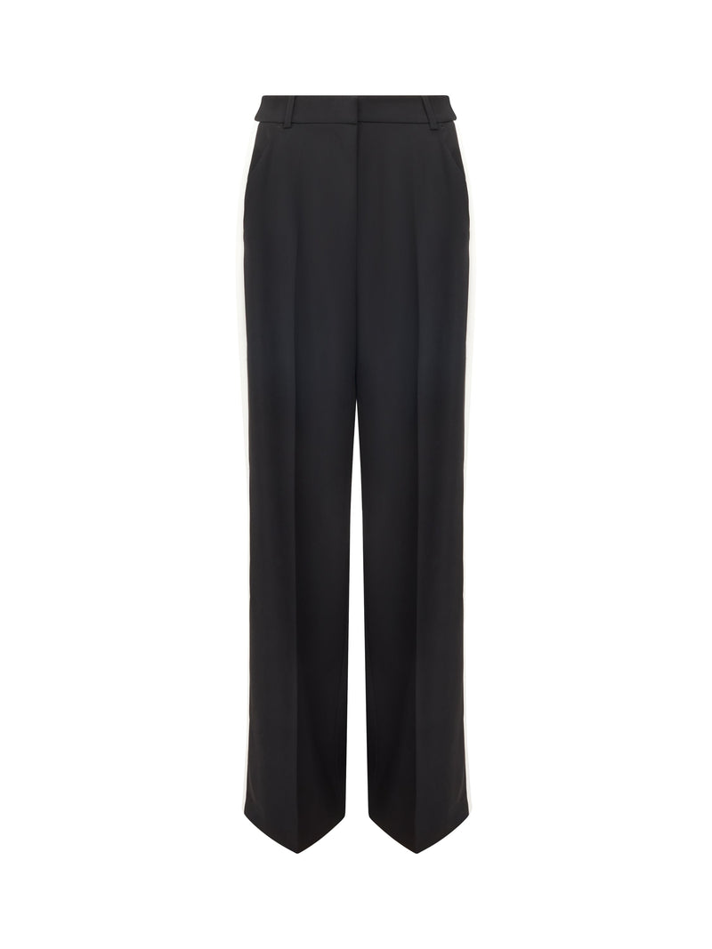 Vinnie Side Stripe Wide Leg Trousers