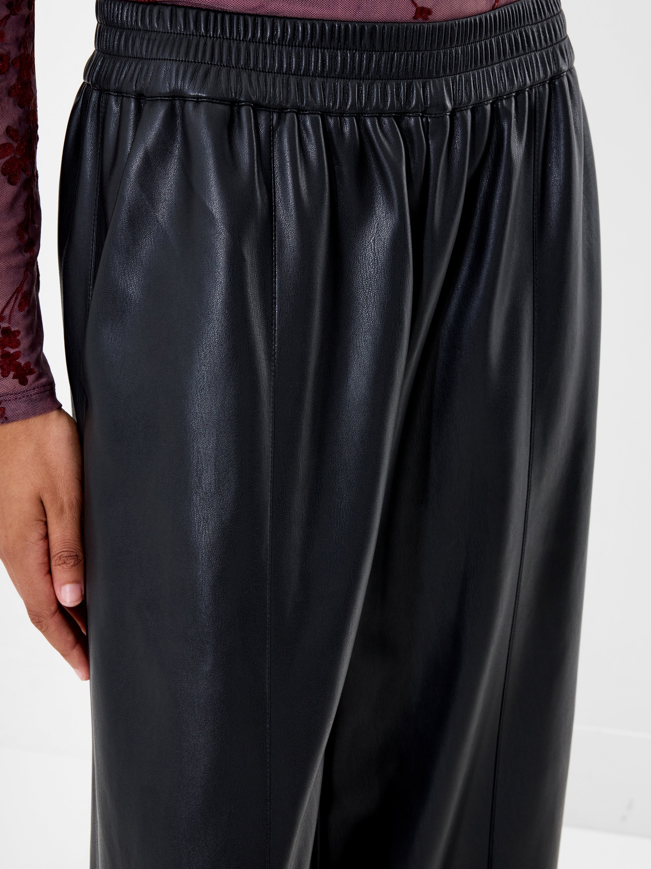Tasher PU Wide Leg Trousers | French Connection EU