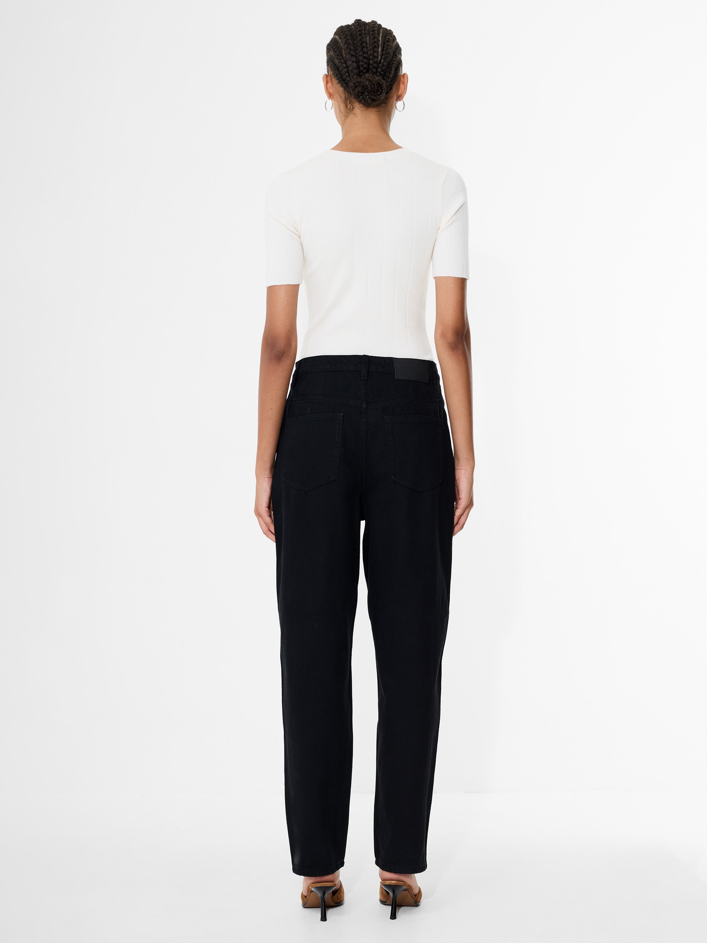 Loren Twill Denim Barrel Leg Jeans