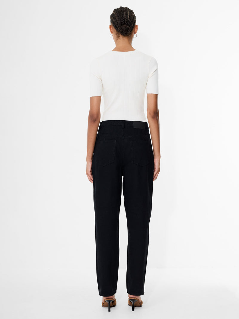 Loren Twill Denim Barrel Leg Jeans