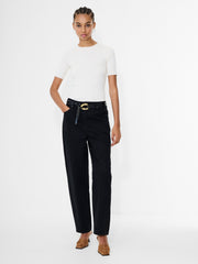 Loren Twill Denim Barrel Leg Jeans