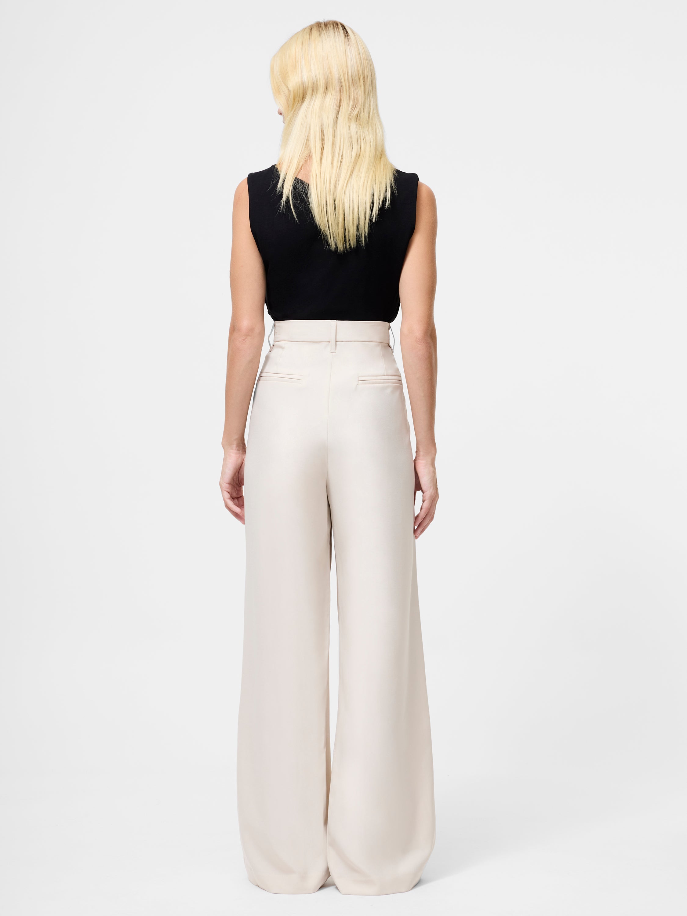 Imola Tailored Triple Pleat Wide Leg Trousers
