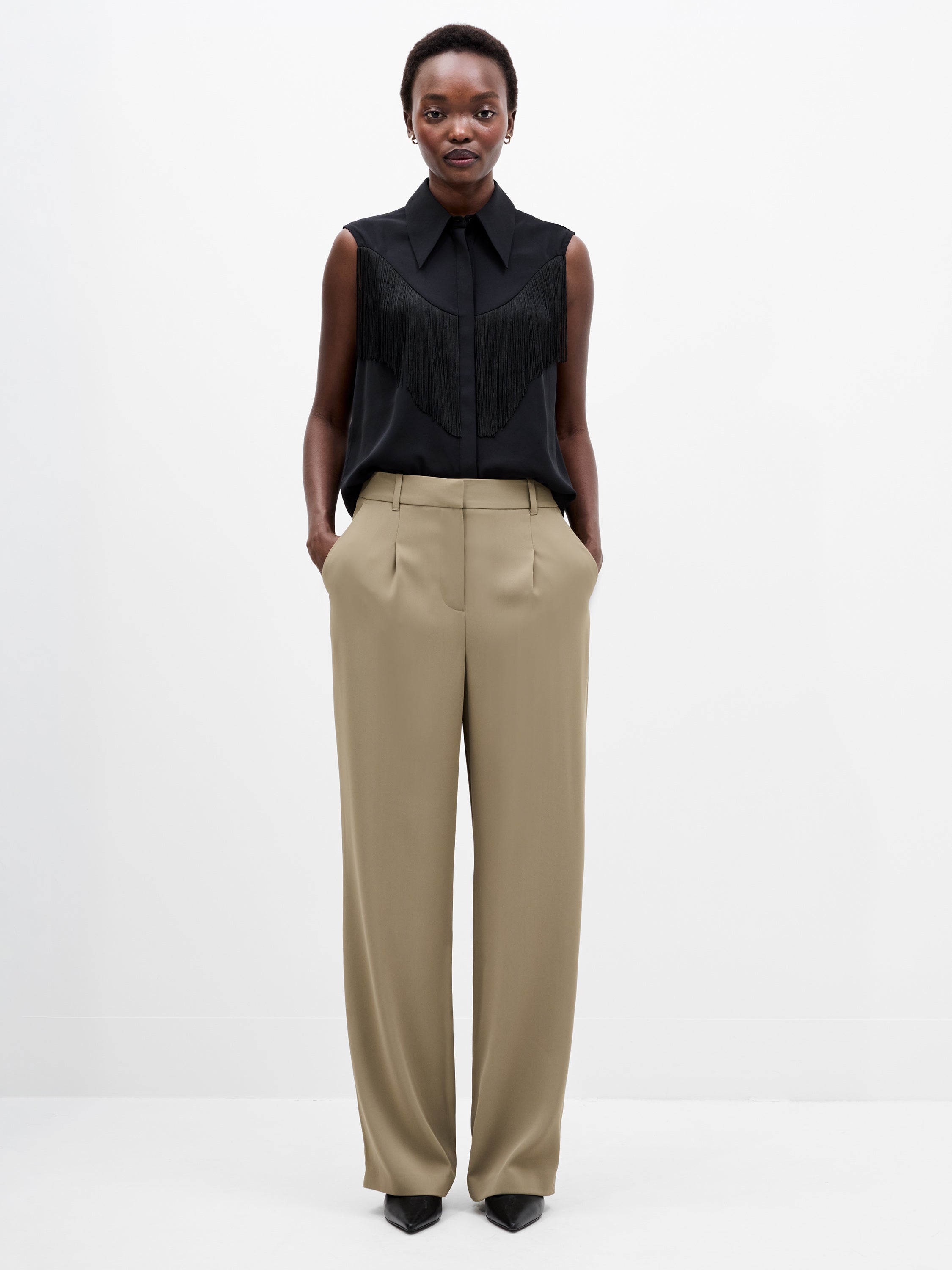 Vinnie Suiting Pleated Trousers