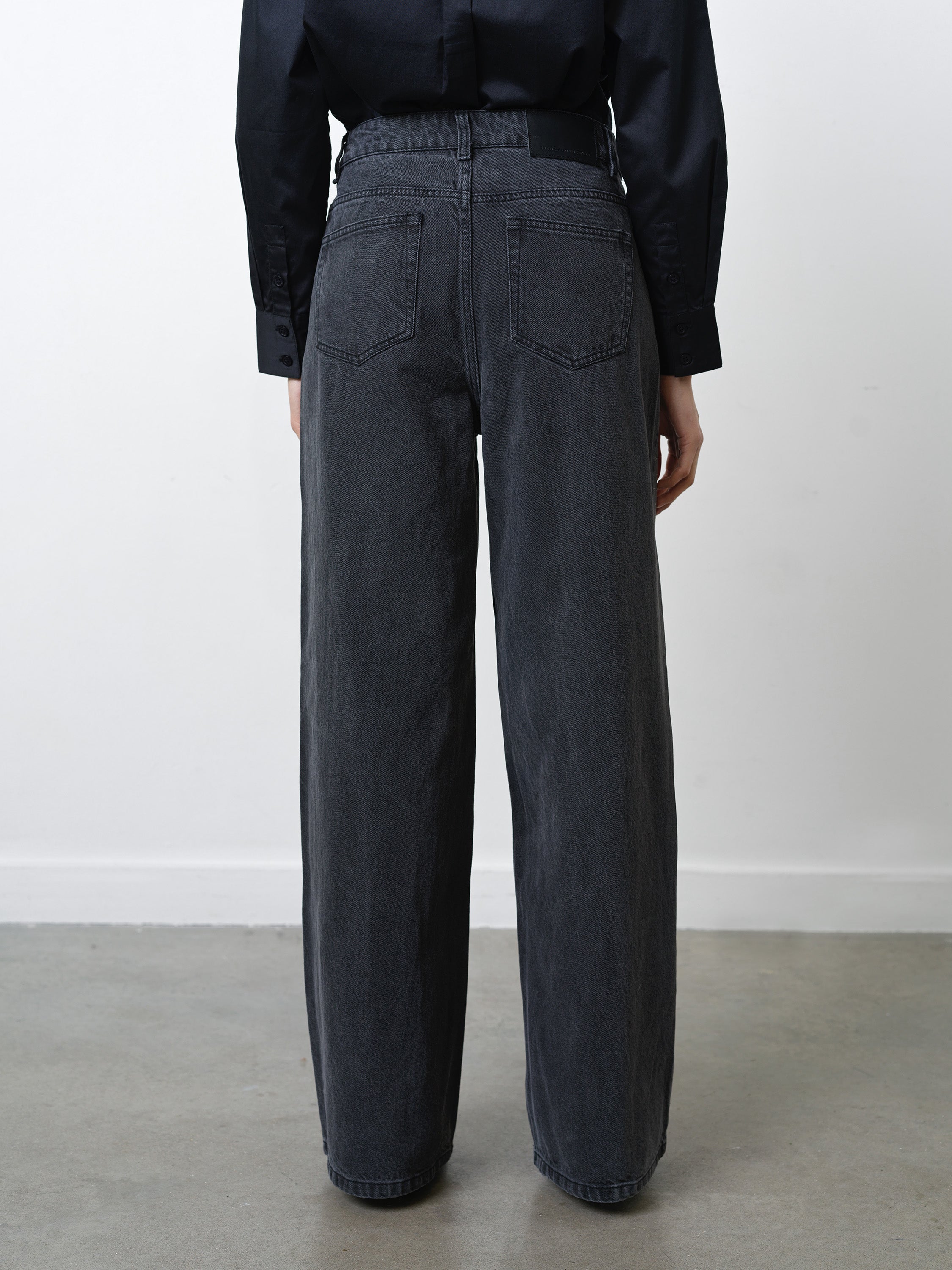 Ralphie Denim Embellished Wide Leg Jeans