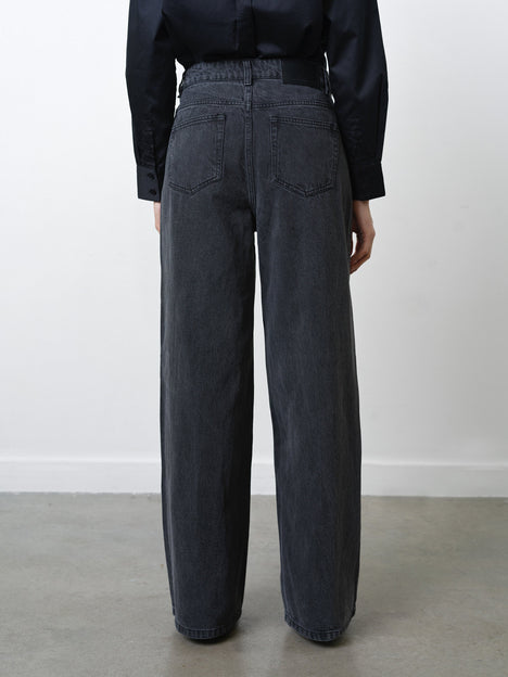Ralphie Denim Embellished Wide Leg Jeans