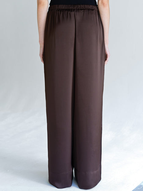 Bernadetta Satin Wide Leg Trousers