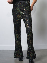 Roshene Sequin Flare Trousers