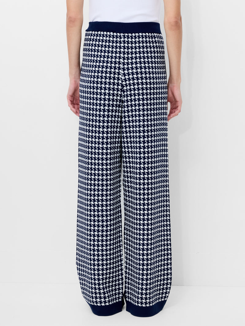 Gloria Jacquard Knit Wide Leg Trousers