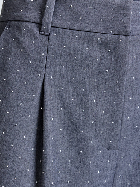 Sherry Hotfix Diamante Wide Leg Trousers