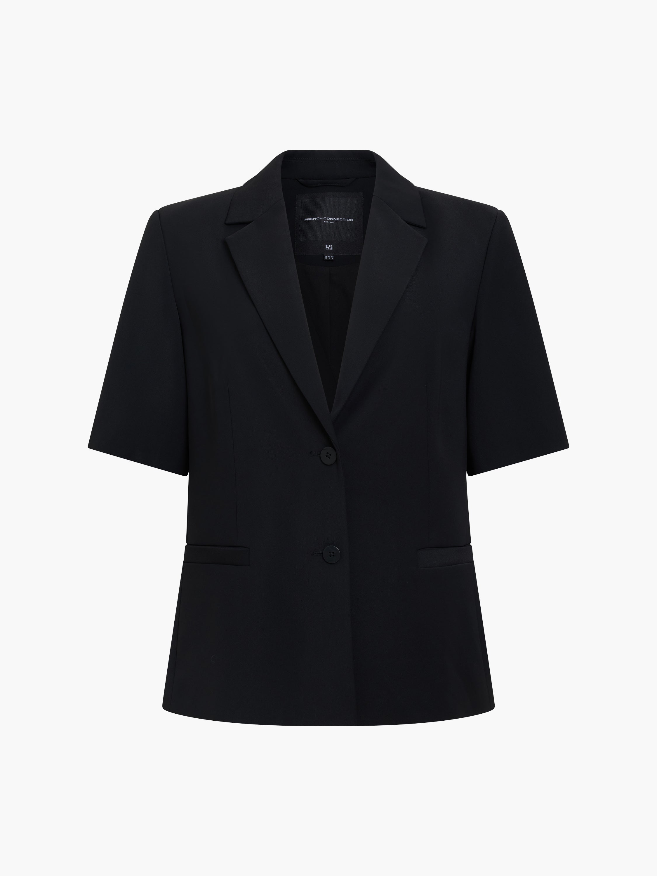 Vinnie Black Tailored Short Sleeve Blazer