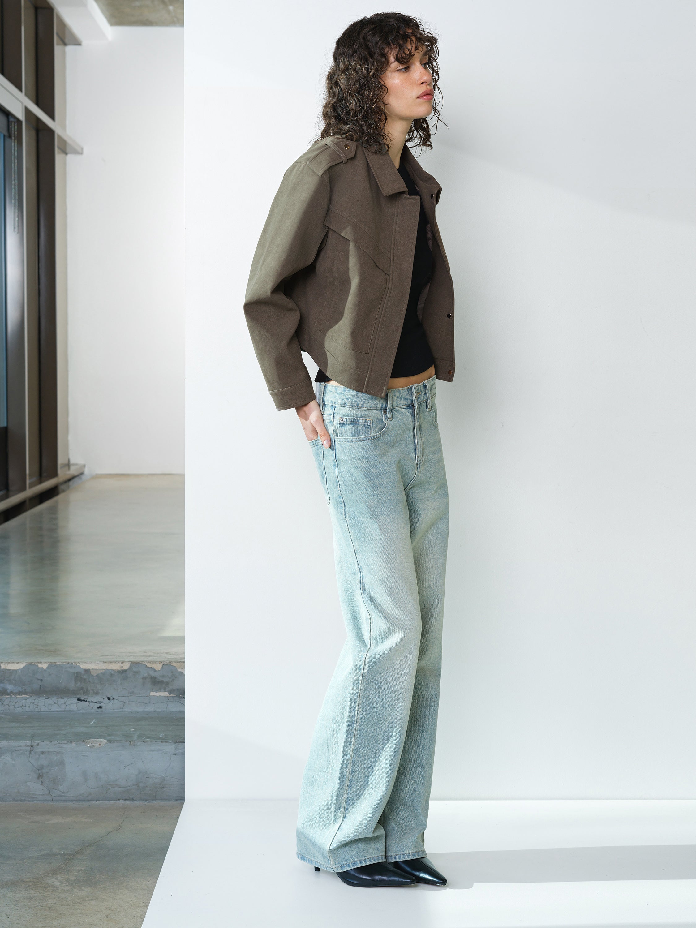 Larissa Faux Suede Bomber Jacket