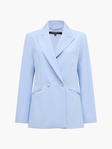 Sammie Tailored Light Blue Double Breasted Blazer