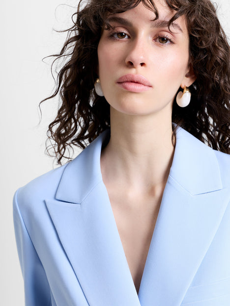 Sammie Tailored Light Blue Double Breasted Blazer