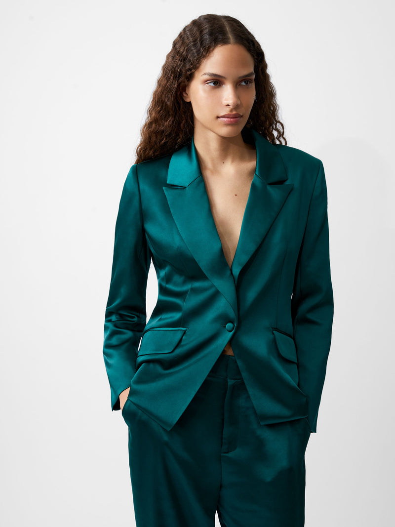 Carey Satin Blazer